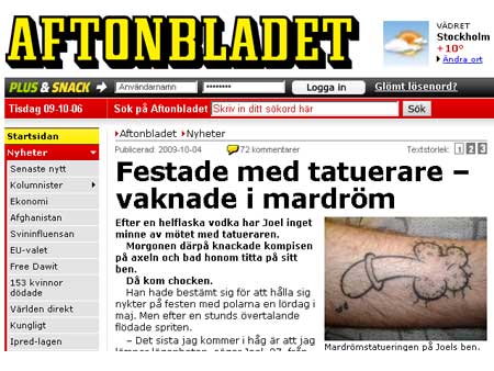 Reprodução Aftonbladet