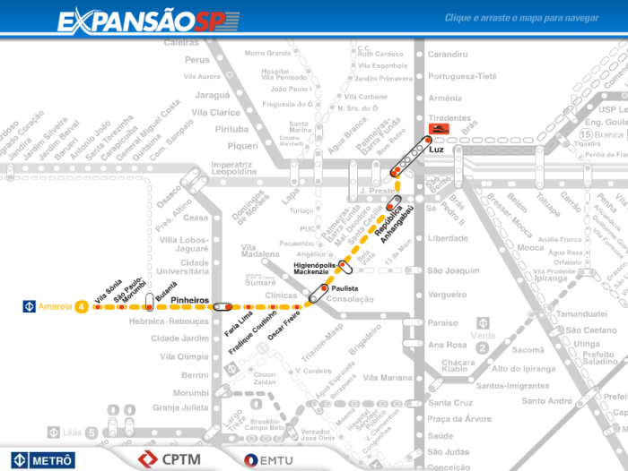Após atraso, linha 4Amarela do Metrô abre na terça em São Paulo São Paulo R7 Após atraso, linha 4Amarela do Metrô abre na terça em São Paulo São Paulo R7
