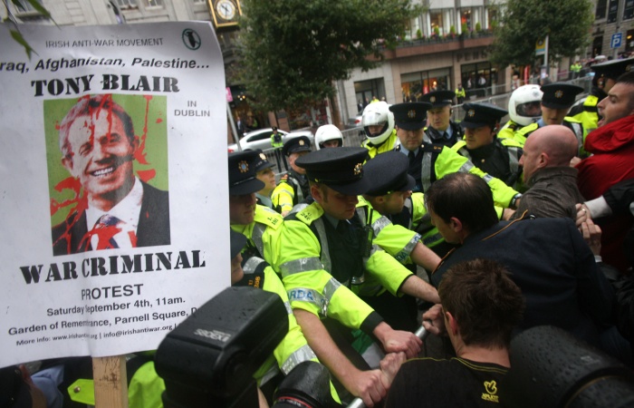 Protesto Blair Dublin G