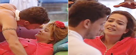 A Fazenda: Geisy e Dudu dão 1º beijo. Veja