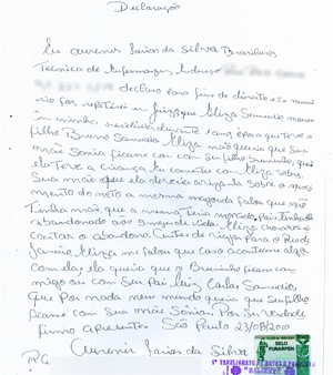 carta Eliza SAmudio