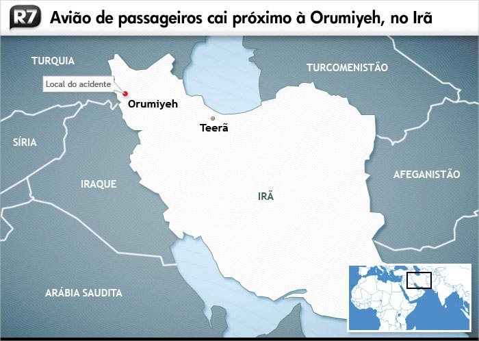 mapa, acidente aéreo, Irã, 700 500