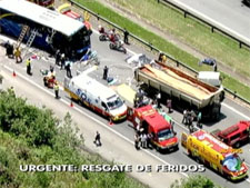 Batida em estradade SP faz vítimas