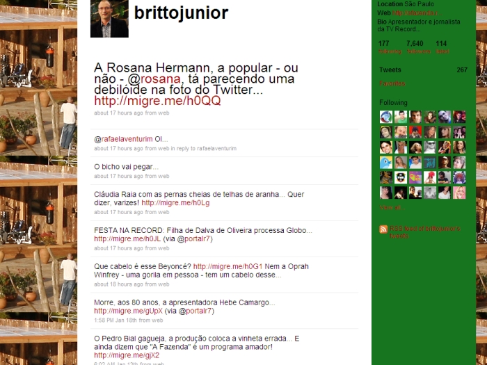 perfil falso twitter britto j&uacute;nior