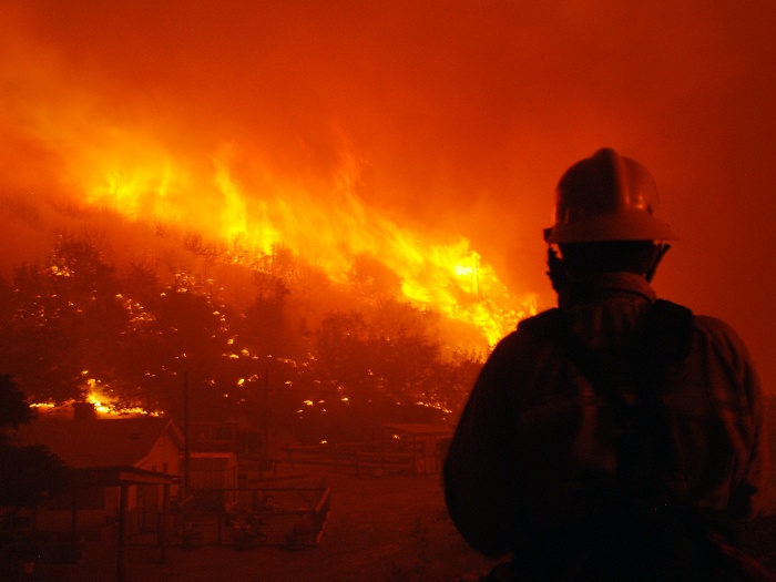 califórnia, eua, vale leona, incêndio