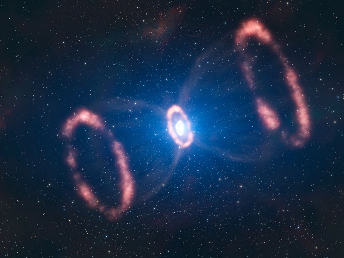 Graças ao estudo da explosão, astrônomos conseguiram confirmar modelos teóricos sobre morte de estrelas (European Southern Observatory) explosão, supernova, 3D