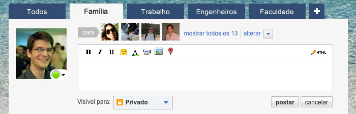 Orkut permite que usuário divida contatos em grupos e limite acesso de cada um