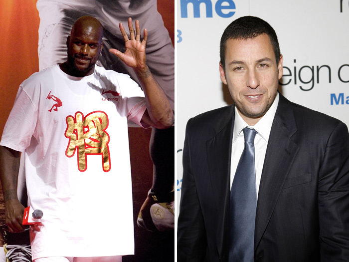 Shaquille O'Neal e Adam Sandler
