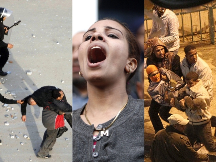 egito, manifestações, montagem, cairo, suez