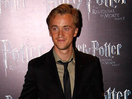 Tom Felton interagiu com os fãs durante a pré-estreia exclusiva no Rio (AgNews) tom-feldon-harrypotter