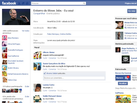 Facebook Steve Jobs