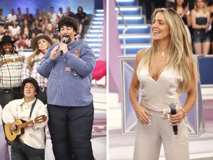 Faro vai homenagear a duppla sertaneja César Menotti & Fabiano neste sábado (19); Joana Machado participará do Troca de Identidade (Edu Moraes/Record) O Melhor do Brasil