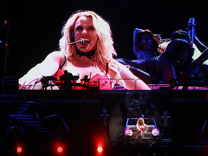 Esta foi a segunda turnê de Britney em terras brasileiras. A primeira aparição da artista em solo tupiniquim aconteceu no Rock in Rio 3, em 2001