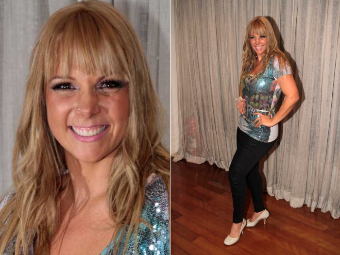 Antes da gravação, Carla foi fotografada com visual despojado nos bastidores (AgNews) carla