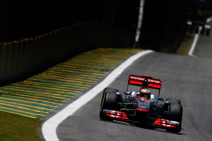 Lewis Hamilton, piloto da McLaren, no treino livre do GP do Brasil 2011 de Fórmula 1 (Paul Gilham/25.11.2011/Getty) Lewis Hamilton, piloto da McLaren, no treino livre do GP do Brasil 2011 de Fórmula 1