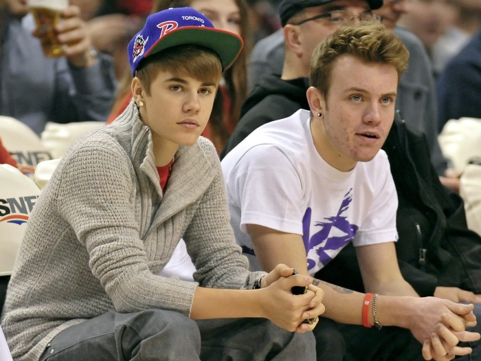 Justin Bieber assiste derrota do time de Leandrinho