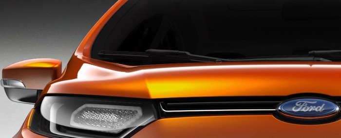 Modelo: novo Ford Ecosport, que teve apenas esta imagem revelada até agora. Apresentação: 4 de janeiro. Participe: você vai comprar carro em 2012?