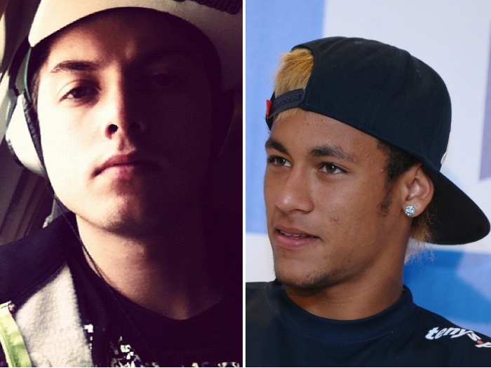 Neymar foi um dos artistas que apoiaram o músico teen (Montagem) Pe Lanza