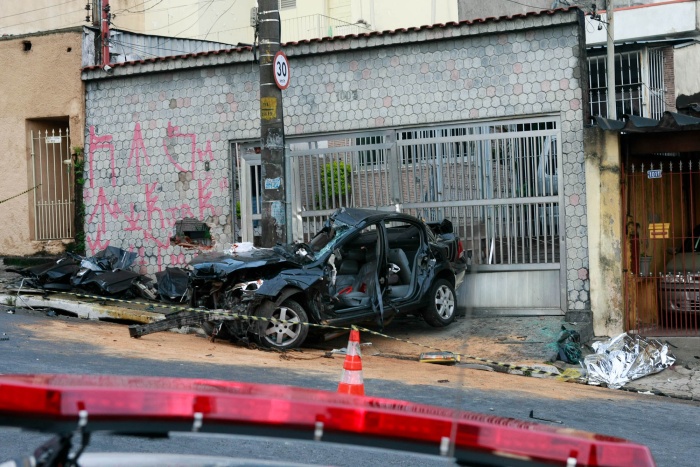 acidente carro grávida zona norte