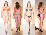 Modelos GG desfilam de biquíni e maiô