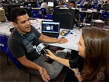 Reportagem da Record visita a Campus Party; veja o que está rolando