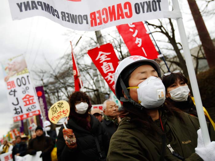 protestos no Japão