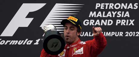 Alonso vence GP da Malásia com goleada em Massa; Bruno Senna é o 6º