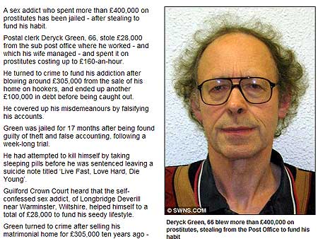 Viciado em sexo roubou a própria mulher para bancar hábito (Reprodução/Daily Mail) maníaco esquisito - 450