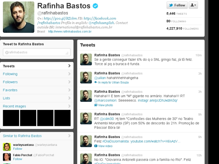 Rafinha Bastos - Twitter
