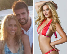 Piqué pode ter chifrado Shakira com modelo que é ex de Leo DiCaprio