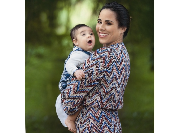 Com 12 kg a mais, Wanessa Camargo posa com o filho José Marcus, de quatro meses de vida (Marcos Rosa/Divulgação) Wanessa