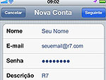 Aprenda a configurar o e-mail do R7 em seu iPhone