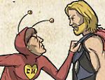 Ilustrador cria luta entre Chapolin Colorado e Thor