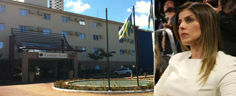 Para fugir do assédio, musa da CPI <br>se esconde em hotel de luxo de Goiás