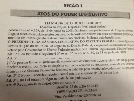 Novas regras para recebimento em dinheiro do Nota Legal sair&atilde;o ...