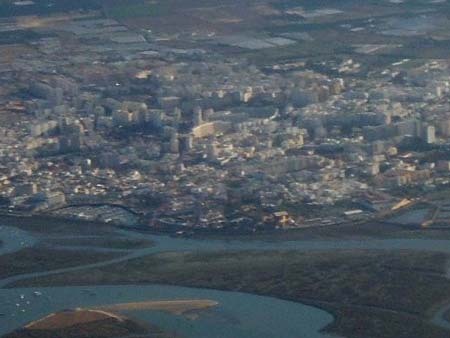 Faro, vista aérea, 450