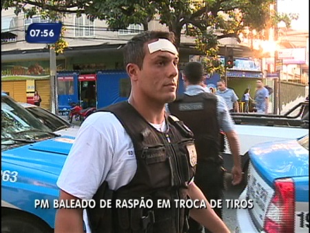 PM bonit&atilde;o leva tiro na testa e escapa da morte em tiroteio no ...