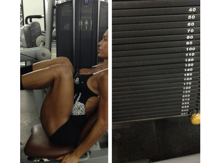 Gracyanne Barbosa levanta 250kg em treino para coxas e bumbum ...