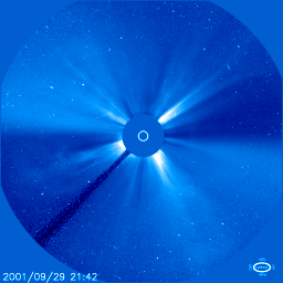 SOHO/Nasa 3%20 %20NASASOHO Pedaços do Sol podem atingir a Terra hoje e causar pane eletrônica