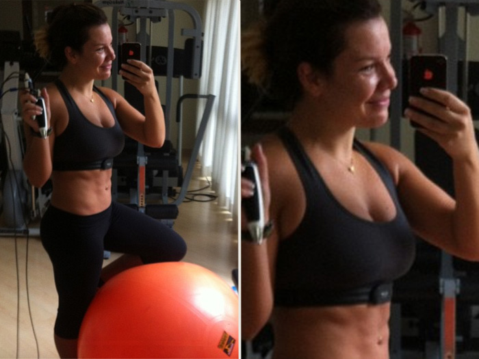 Ex-gordinha, Fernanda Souza mostra barriga definida e ensina a ...