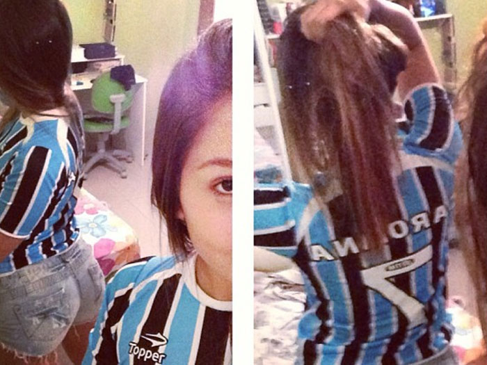 Filha de Renato Ga&uacute;cho corneta Gr&ecirc;mio em empate contra o ...