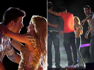 Craques do Barça caem na dança com Shakira após título da Liga