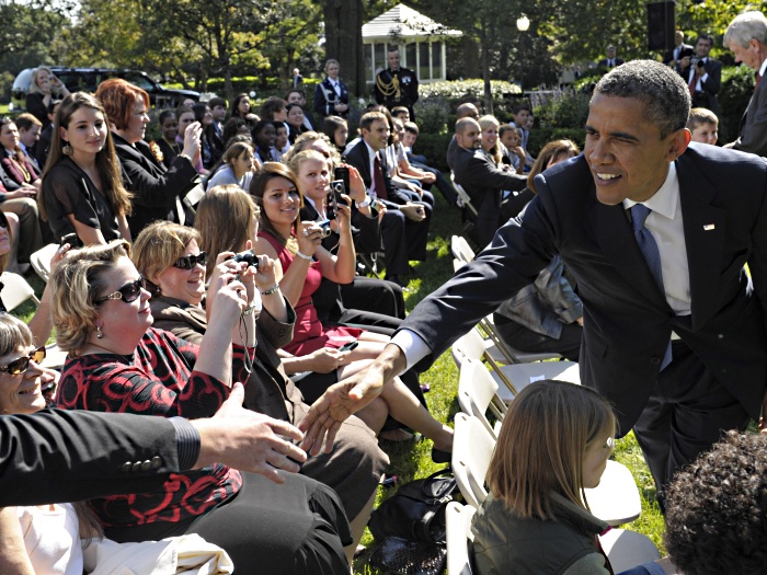 Obama com o público