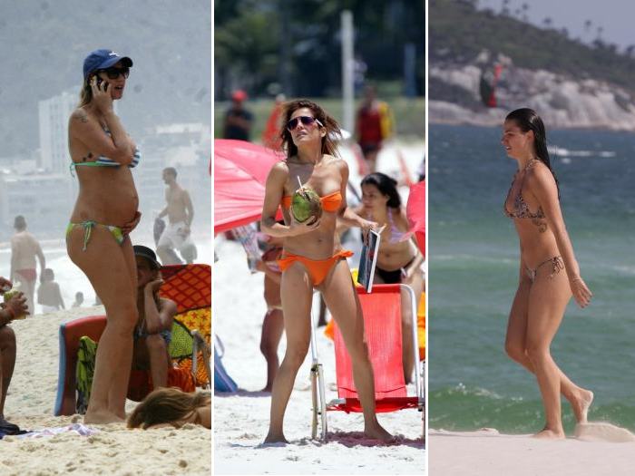As famosas mostram muito estilo na hora de escolher o biquíni (AgNews) biquinis