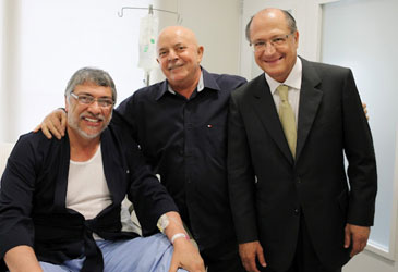 Ricardo Stuckert/Instituto Lula SP: Lula encontra presidente do Paraguai e Alckmin em hospital