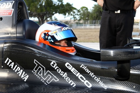 Rubens Barrichello ficou satisfeito com os treinos na Indy, em Sebring