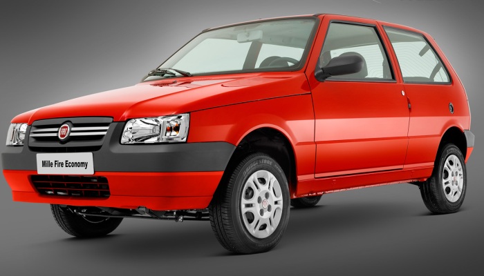 Fiat Mille Economomy (etanol/gasolina): 8,9/12,7 km/l (cidade) e 10,7/15,6 km/l (estrada)
