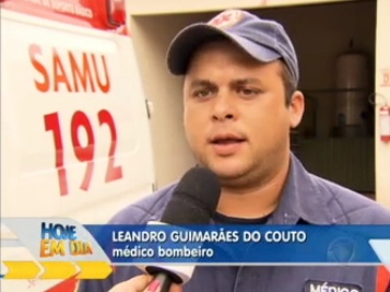 Leando Guimarães - bombeiro Pedro Leonardo