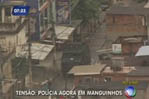 Reprodução/Rede Record Polícia busca armas em comunidade da zona norte do Rio