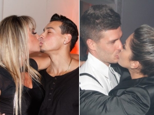 Juju e Bolina não têm vergonha de beijar muito